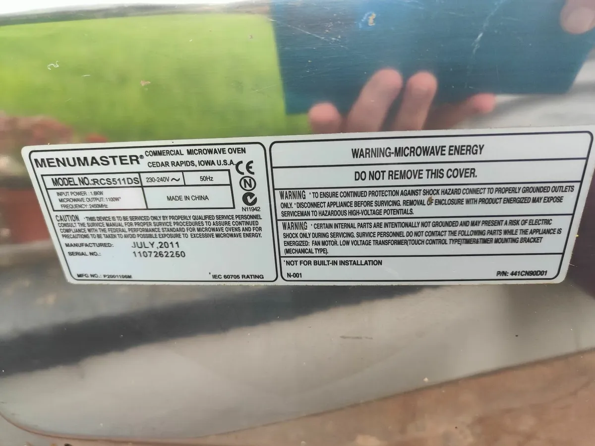 Microwave Menu Master Commercial - Image 2