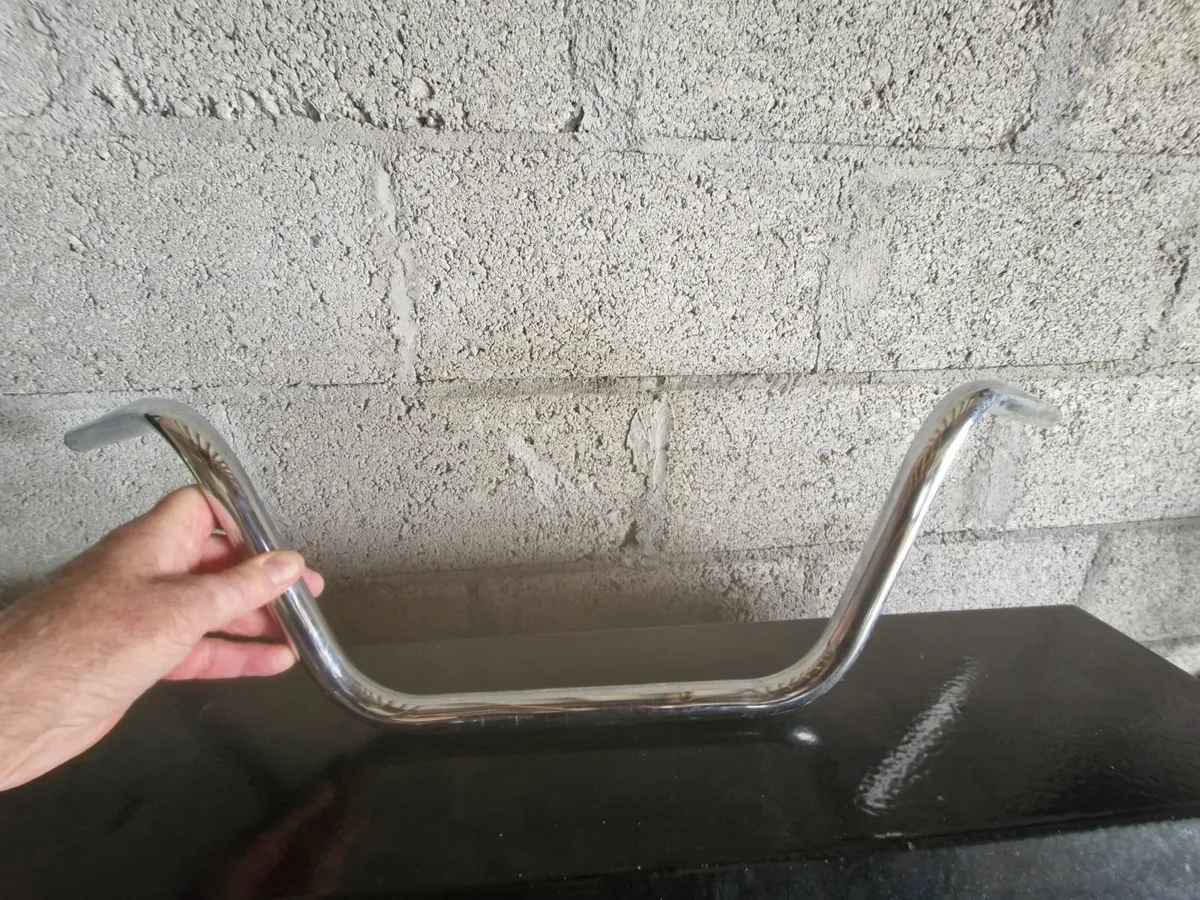 motorbike handlebars 7/8'.  chrome - Image 2