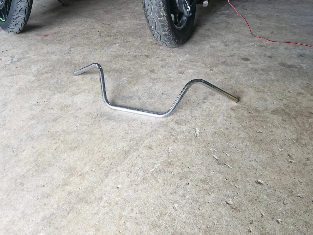 motorbike handlebars 7/8'.  chrome - Image 3