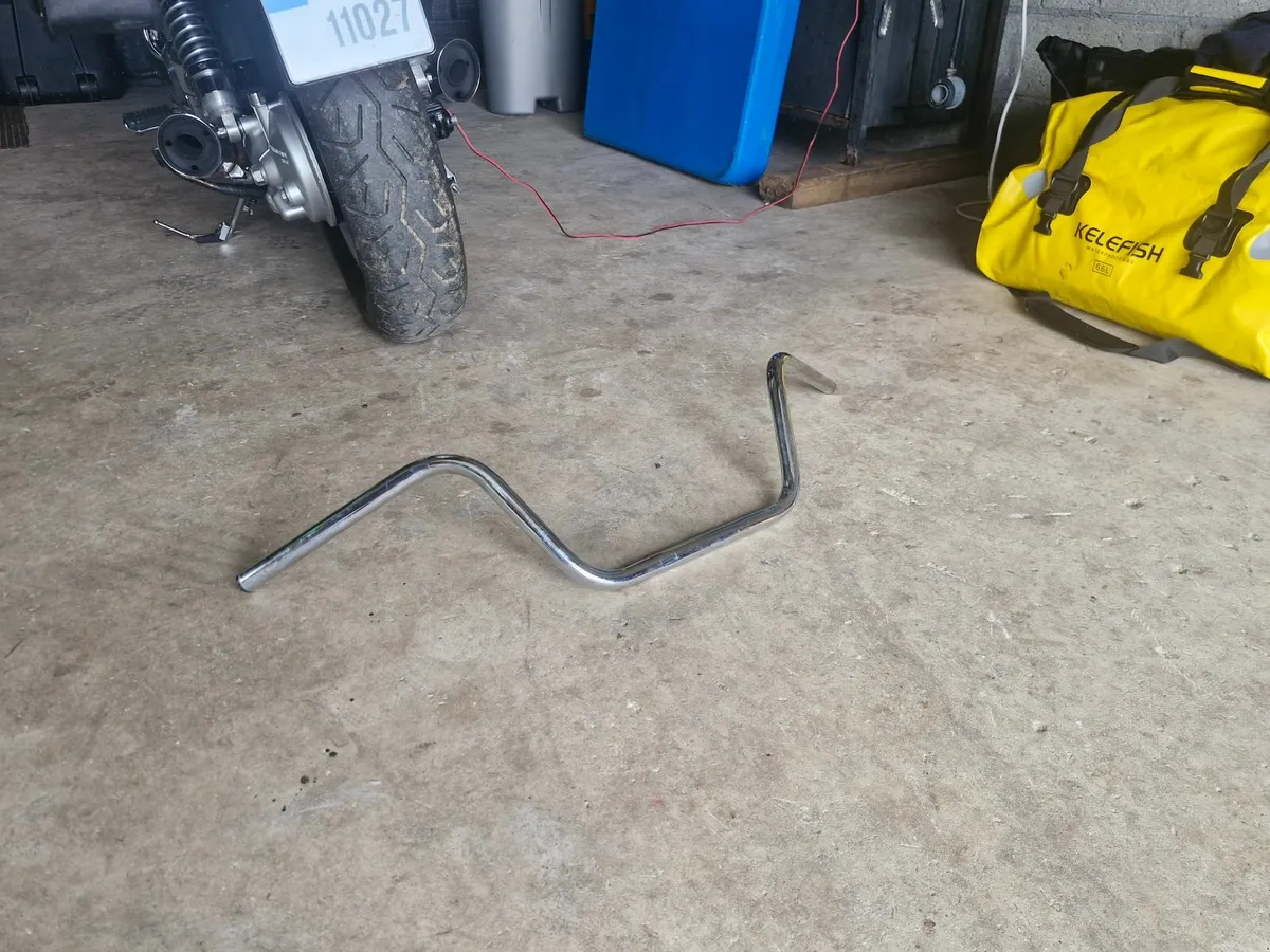 motorbike handlebars 7/8'.  chrome - Image 4
