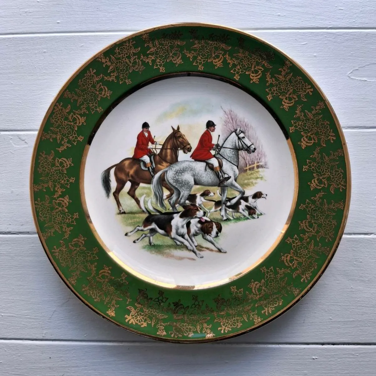 Royal Falcon Ware Hunting Scene Plate - Image 1