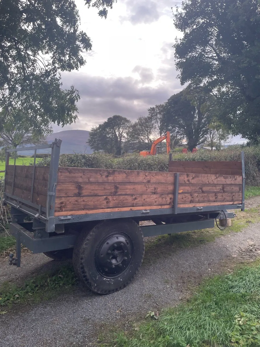 12 foot tipping trailer + yard scraper - Image 2