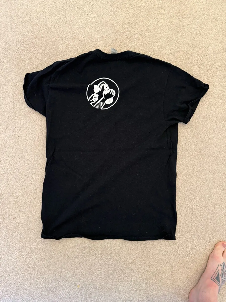 Rage Against the Machine -Medium Mens Navy T Shirt - Image 2
