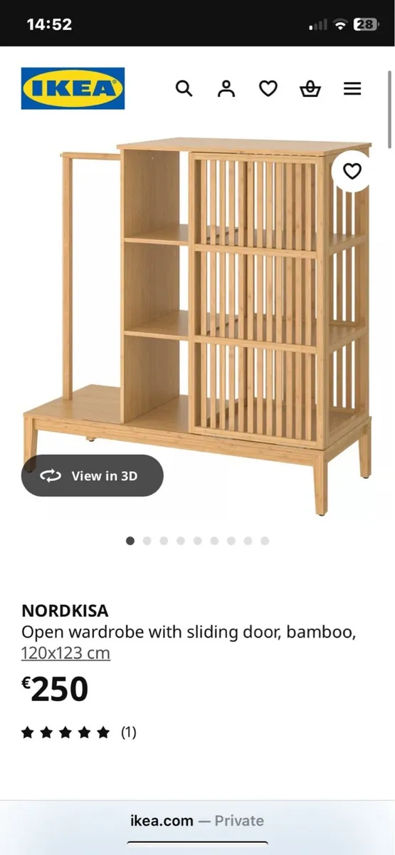 Bamboo sliding wardrobe - Image 3