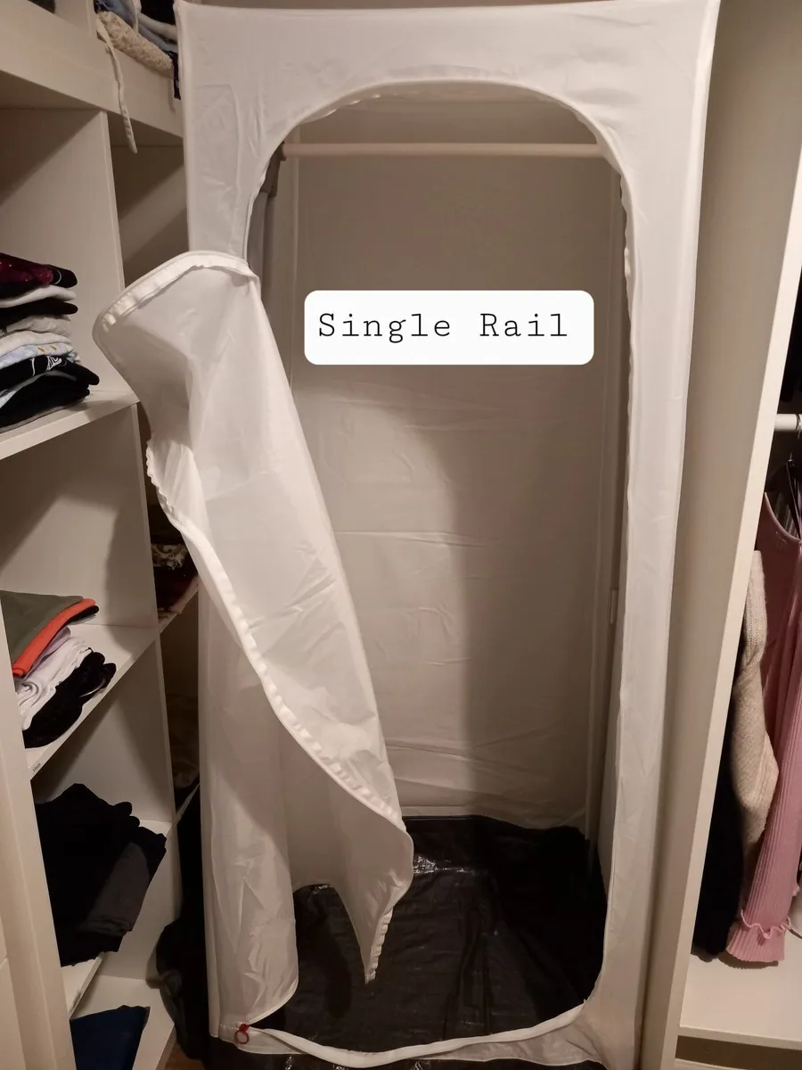 Free standing fabric nylon zip wardrobe - Image 2