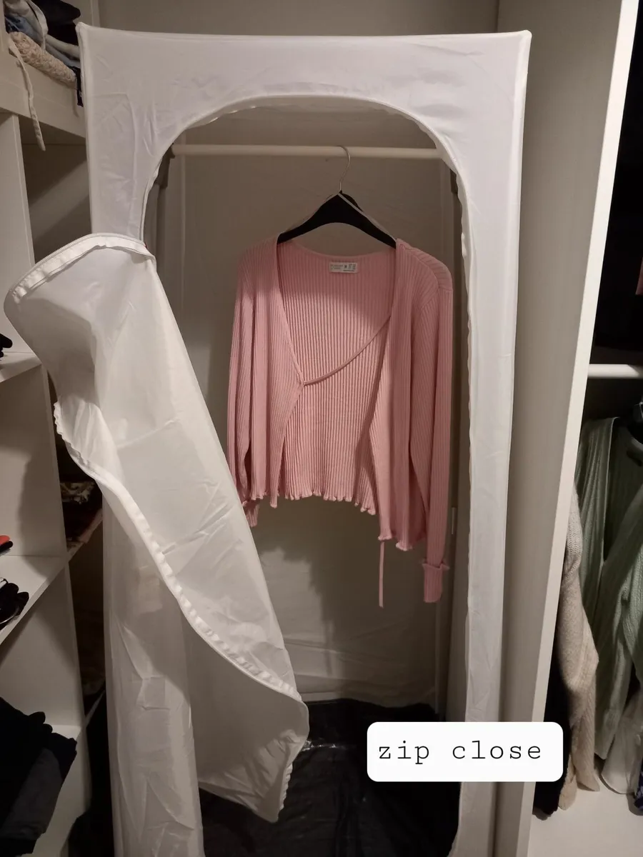 Free standing fabric nylon zip wardrobe - Image 3