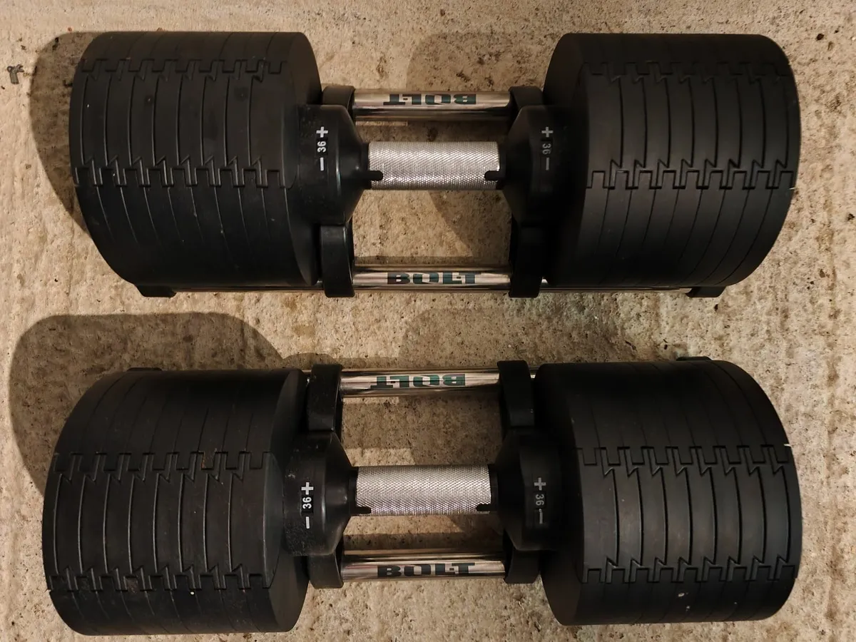 Adjustable Dumbbells 36kg and Gym bench - Image 4