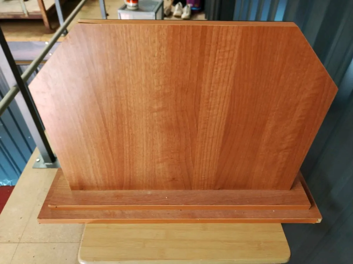 Mirror on base - damaged veneer, perfect mirror - Image 2