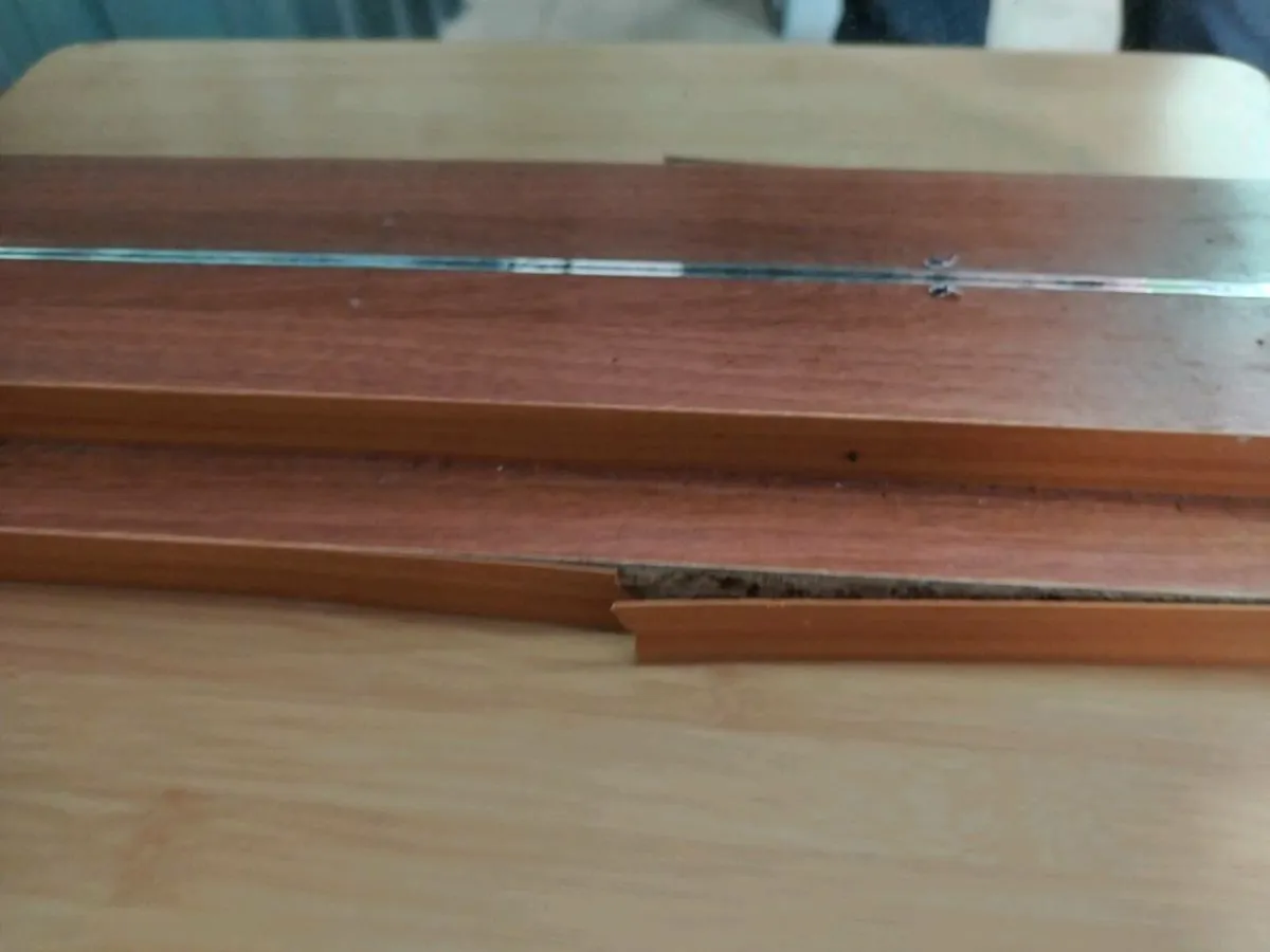 Mirror on base - damaged veneer, perfect mirror - Image 4