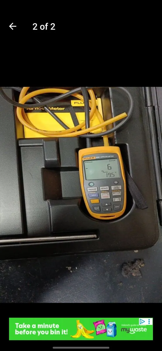 Fluke airflow meter - Image 1