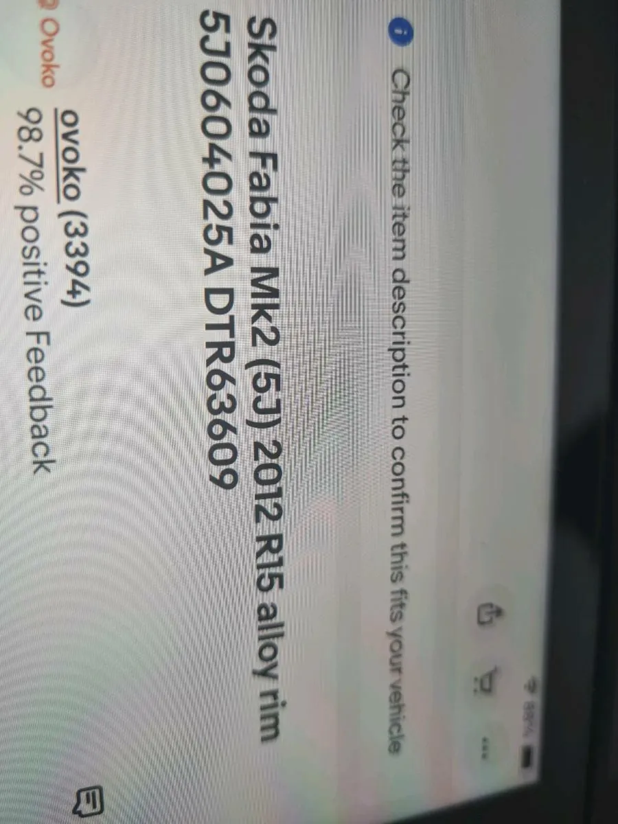 Wanted Skoda alloy - Image 3