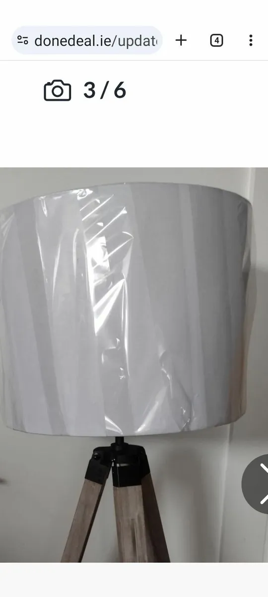 Large new white lamp or ceiling shade - Image 1