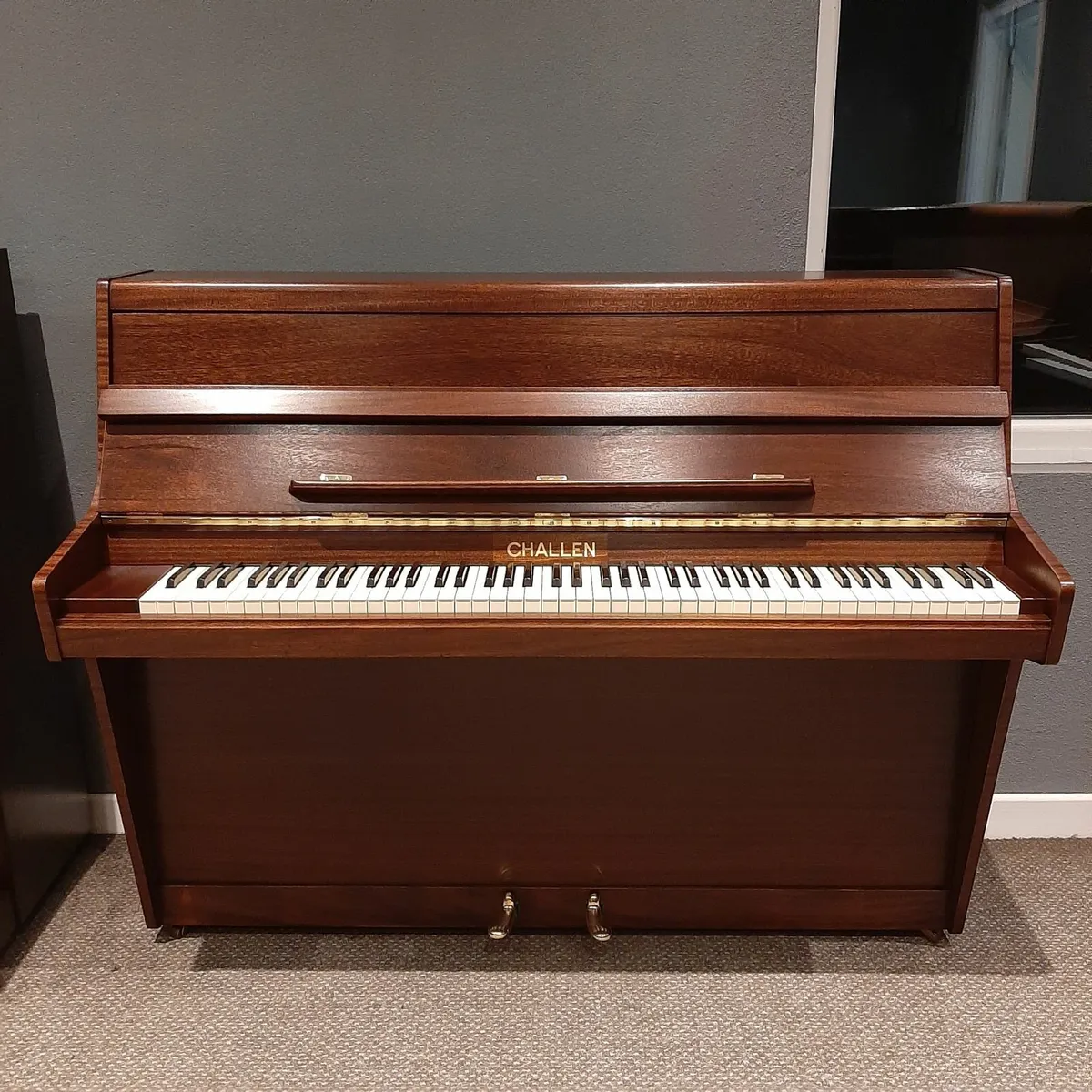 Challen upright piano - restored - Image 1