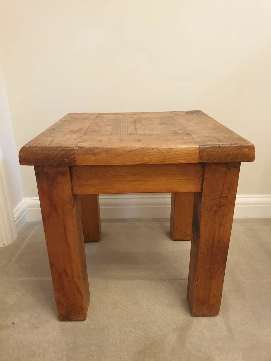 Solid Pine Side Table - Image 1