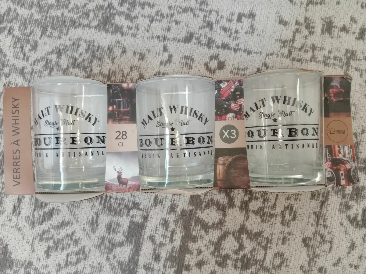 New pack of whiskey glasses - Image 1