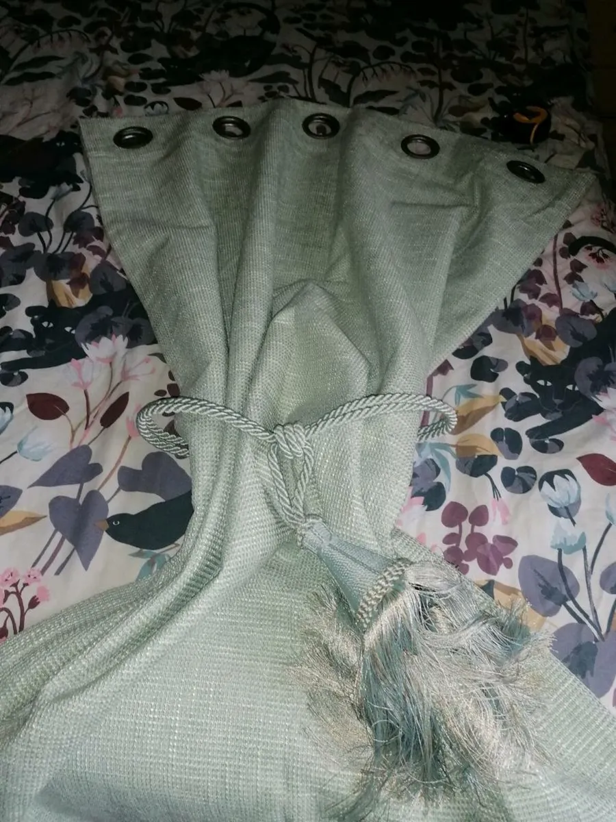 Beautiful new set of black out curtains - Image 1