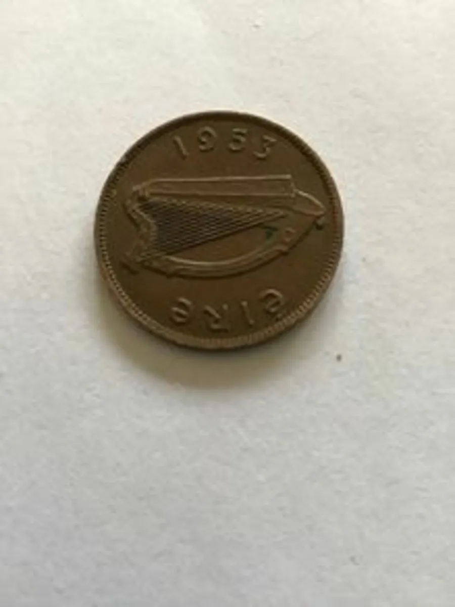 Irish Pre Decimal Halfpenny 1953