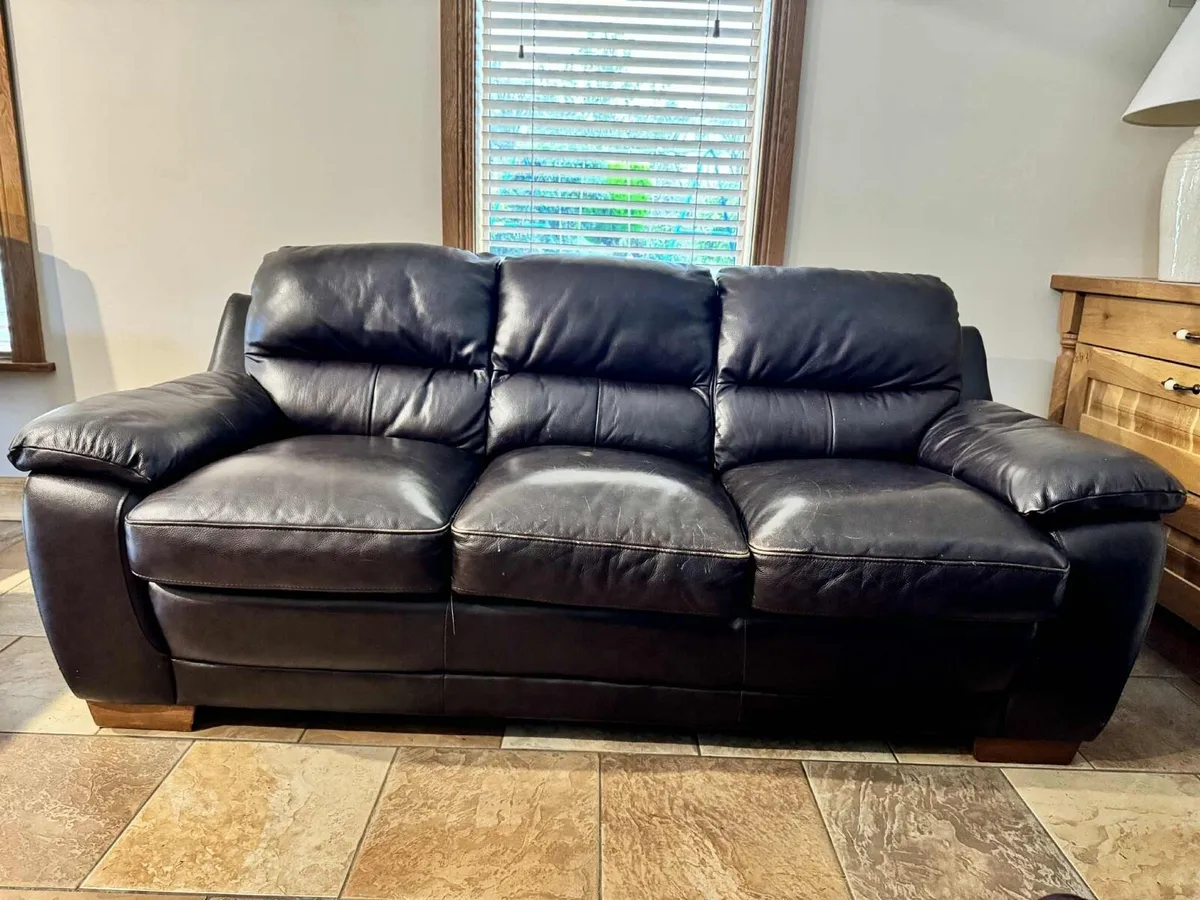 Leatherette Sofa - Image 1
