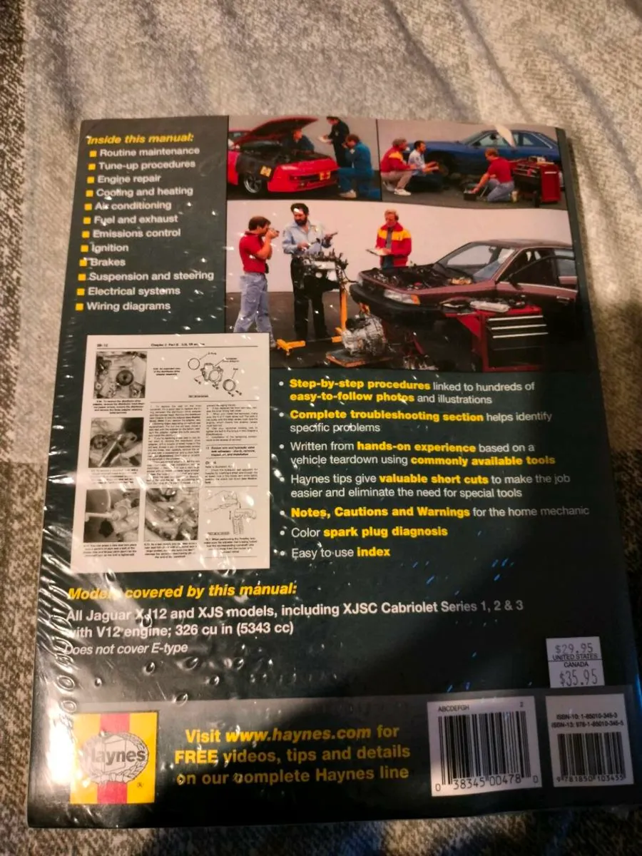 Jaguar XJ12 & XJS Haynes Manual (Brand New) - Image 3
