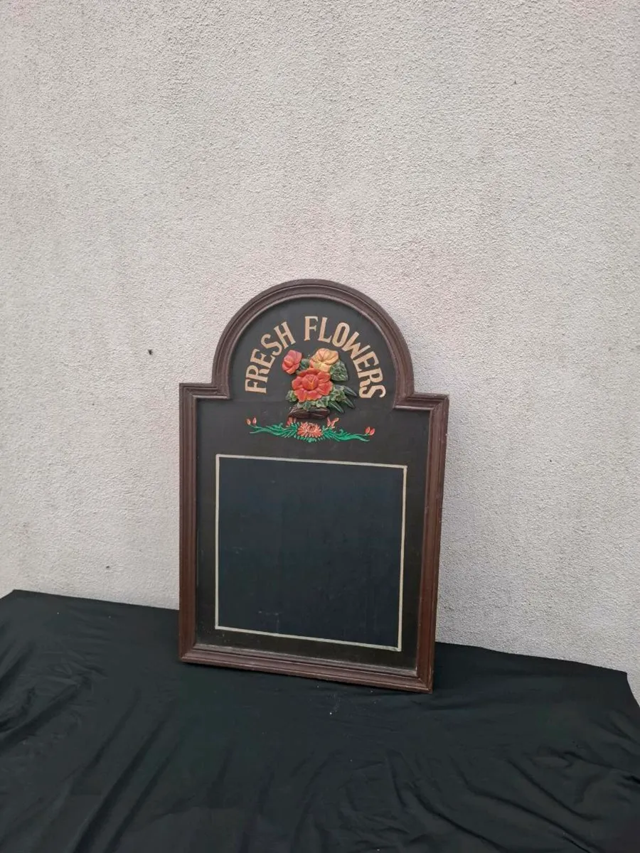 Wood chalk board postage possible
