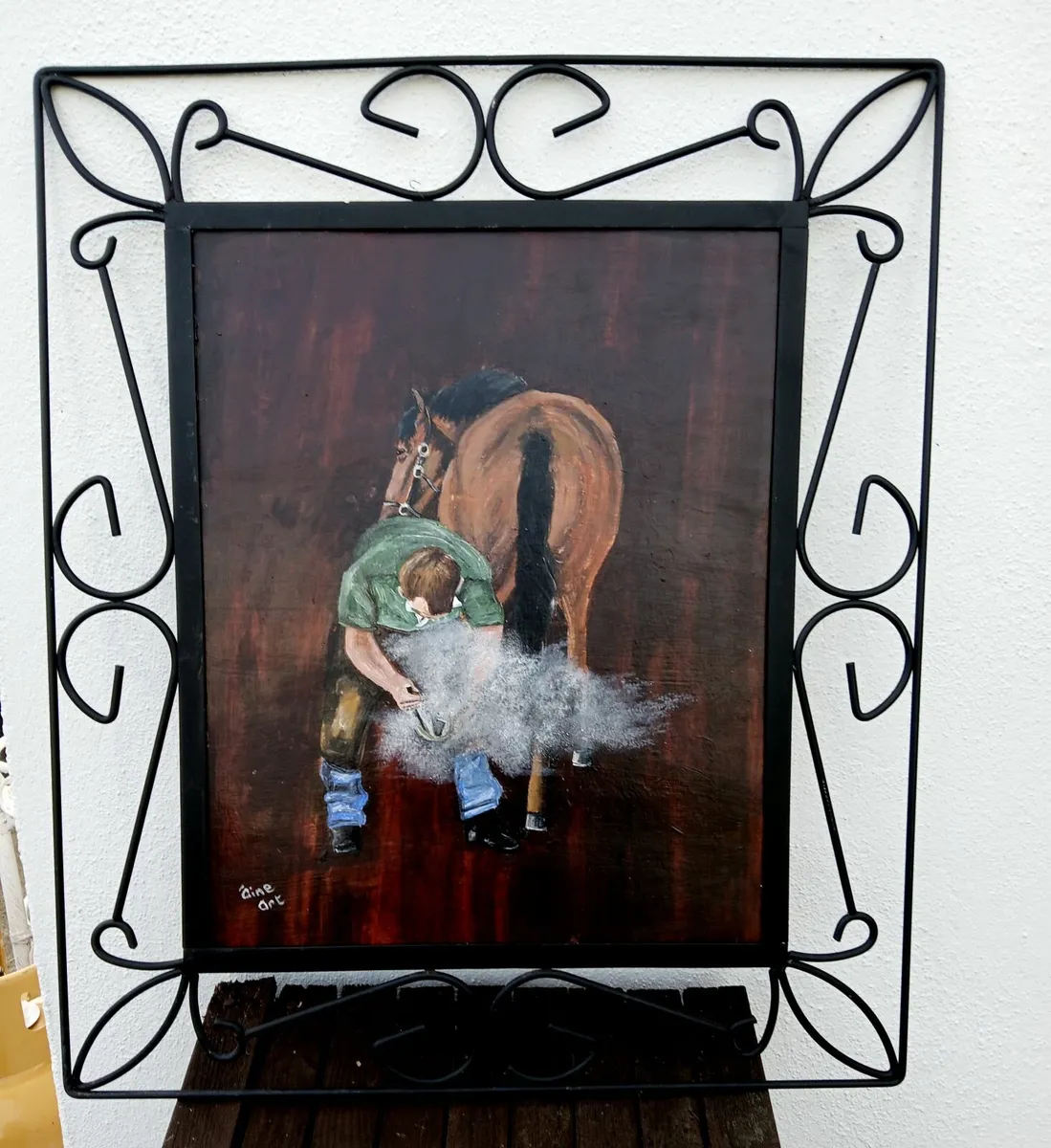 Original Painting  The Blacksmith