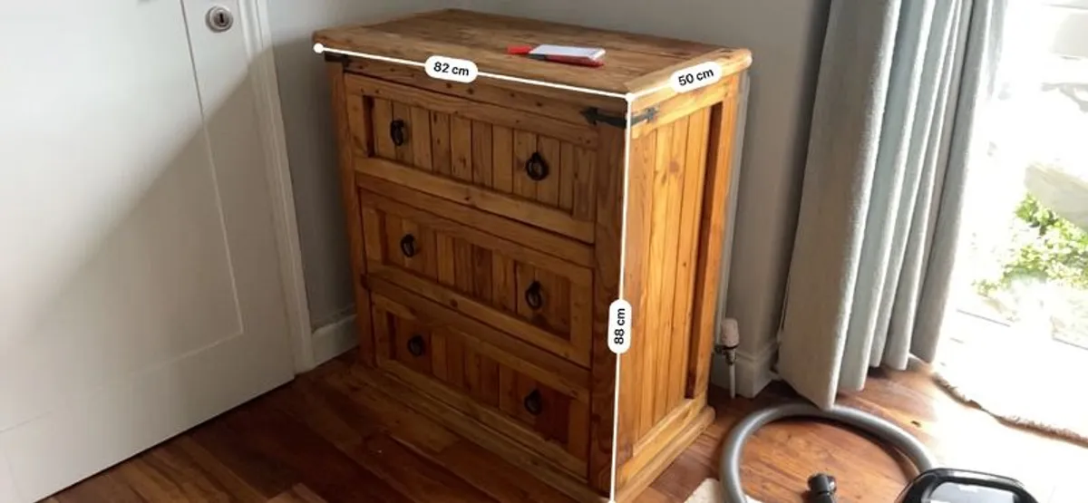 Mexican Pine Chest of Drawers - Image 3