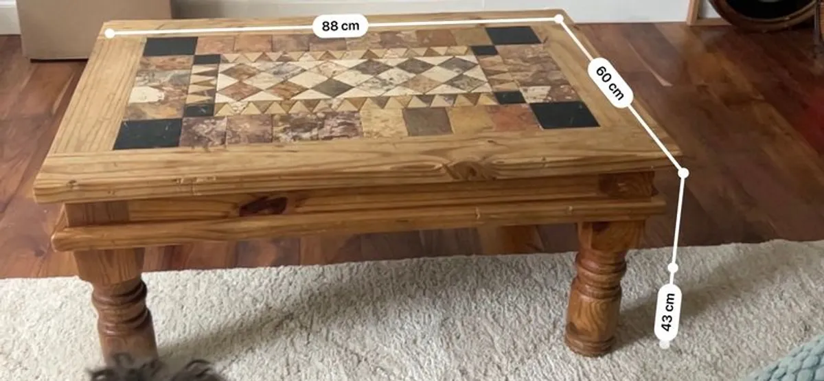 Mexican Pine Coffee Table - Image 3