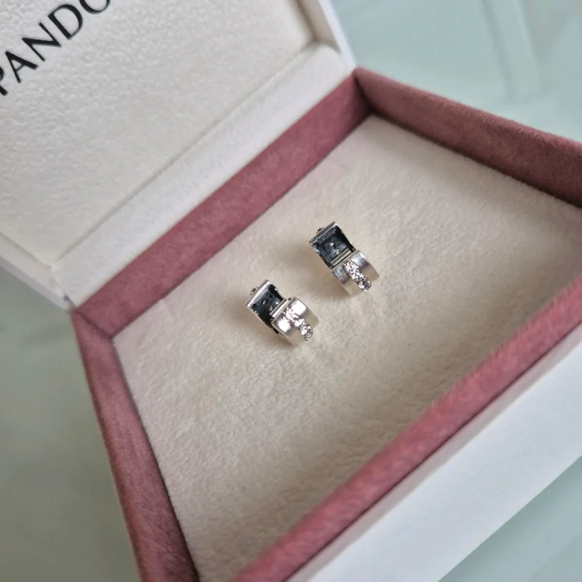 Pandora charm clips sparkly clear - Image 4
