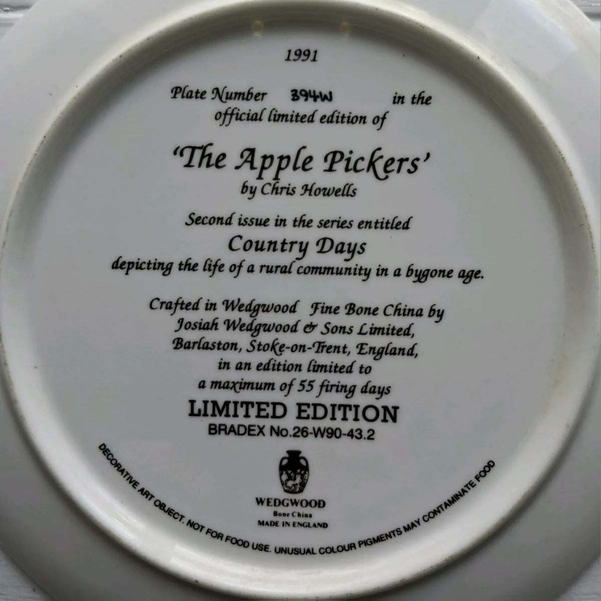 Wedgwood Country Days Display Plates - Image 4