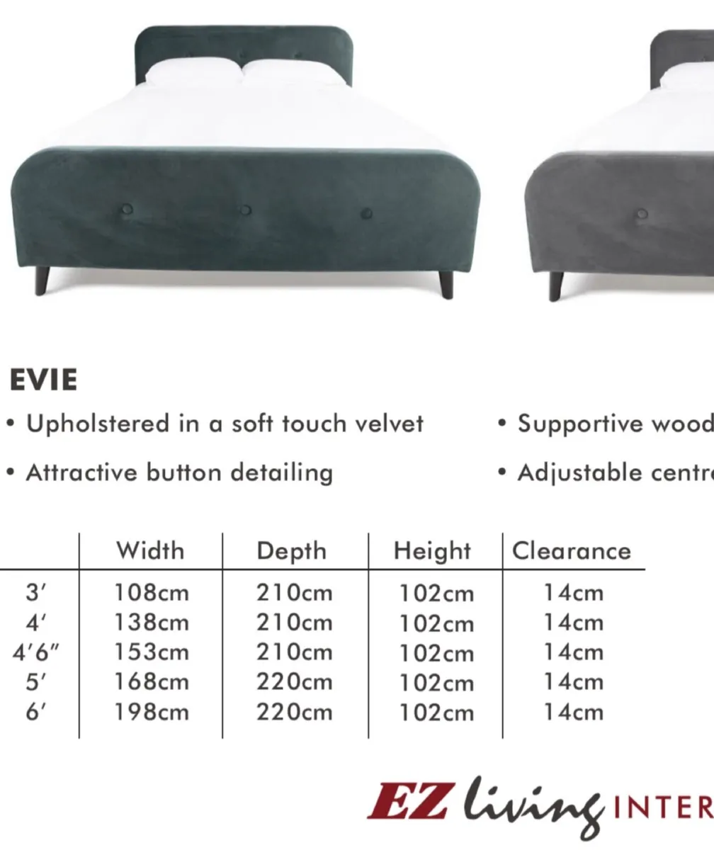 4ft Small Double Bed Frame - Image 4