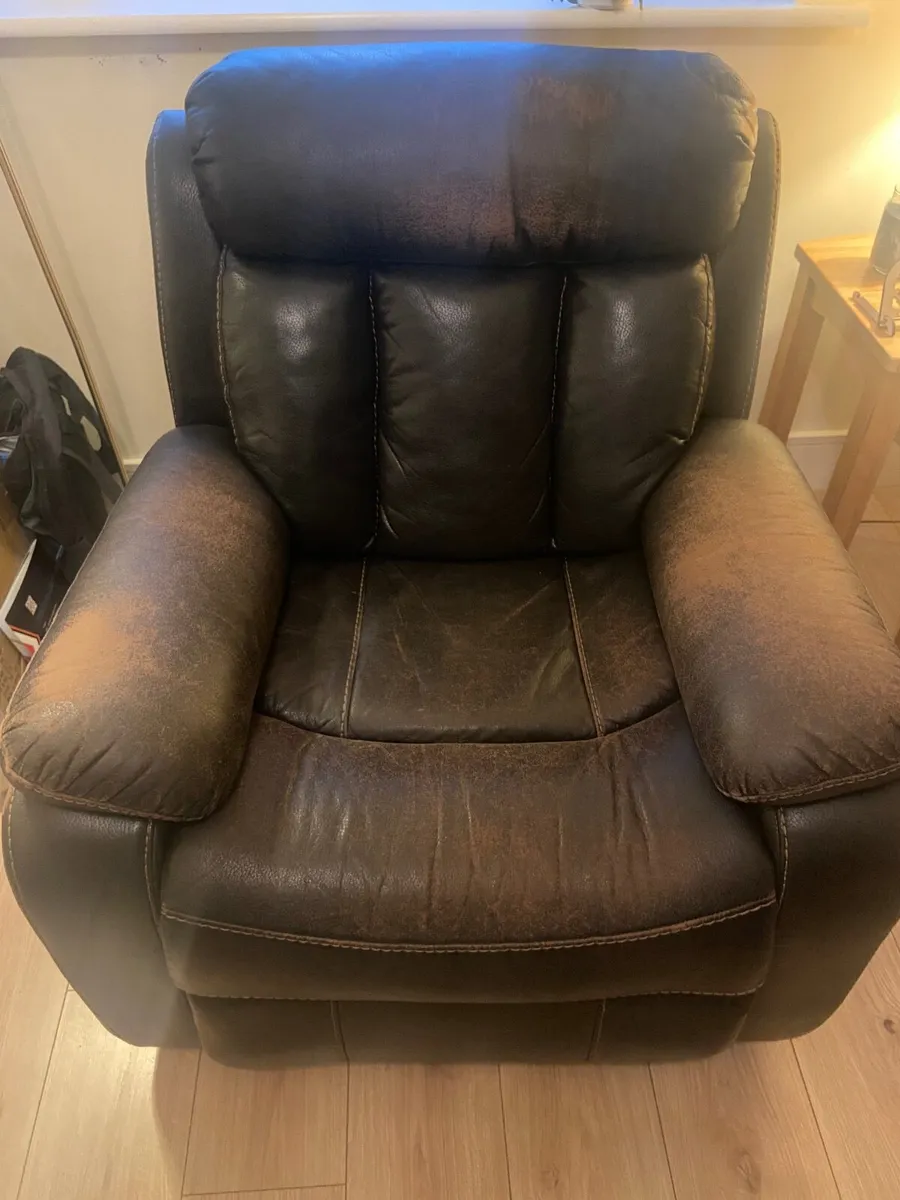 3 Seater Couch and Armchair - Image 1