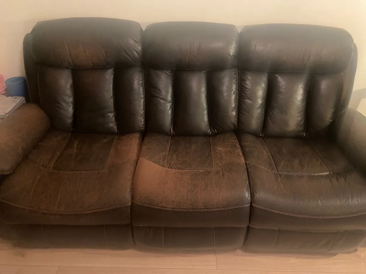 3 Seater Couch and Armchair - Image 2