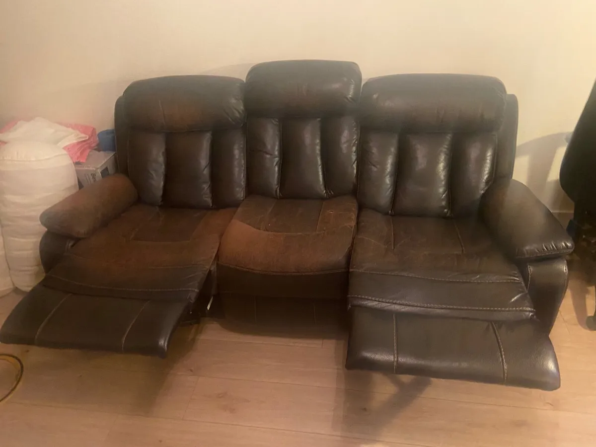3 Seater Couch and Armchair - Image 4