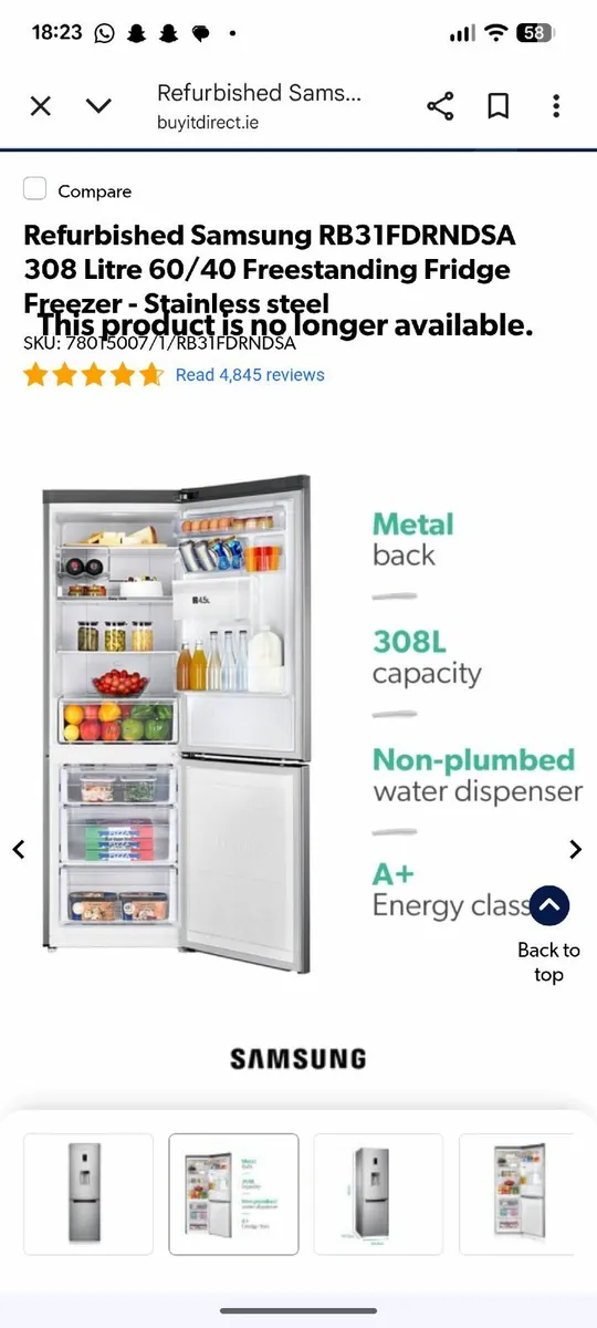 Samsung fridge freezer - Image 2