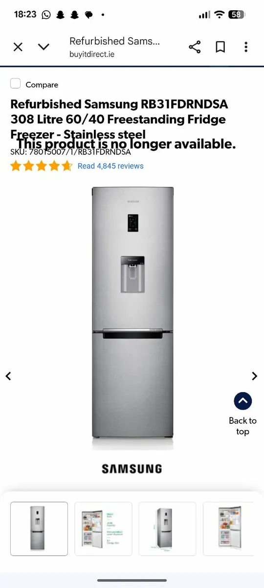 Samsung fridge freezer - Image 3