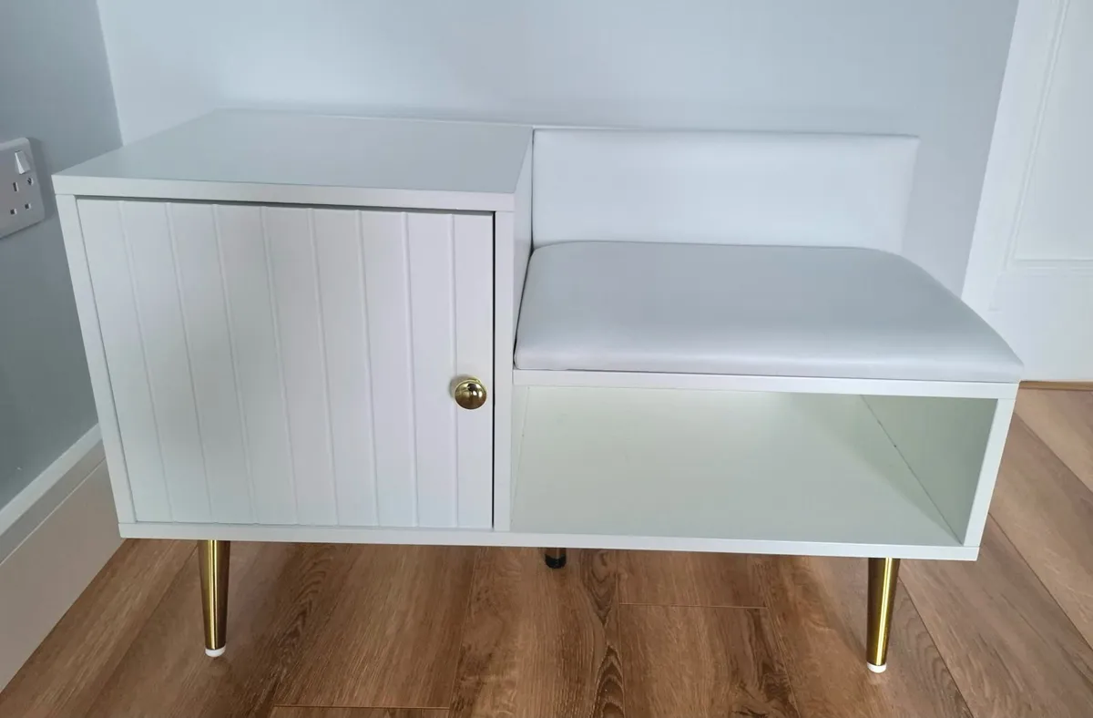 Hallway Storage Unit with Seat - Image 3