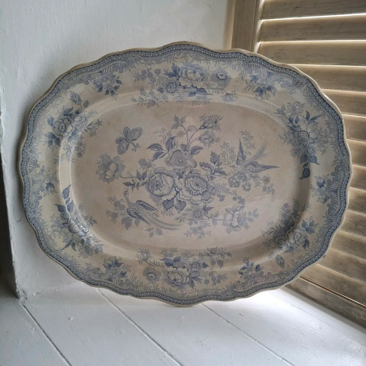 19th Century Asiatic Pheasants Platter - Image 1
