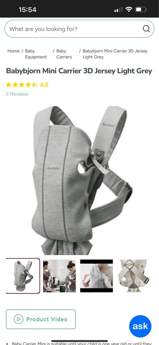 Babybjorn baby carrier - Image 1