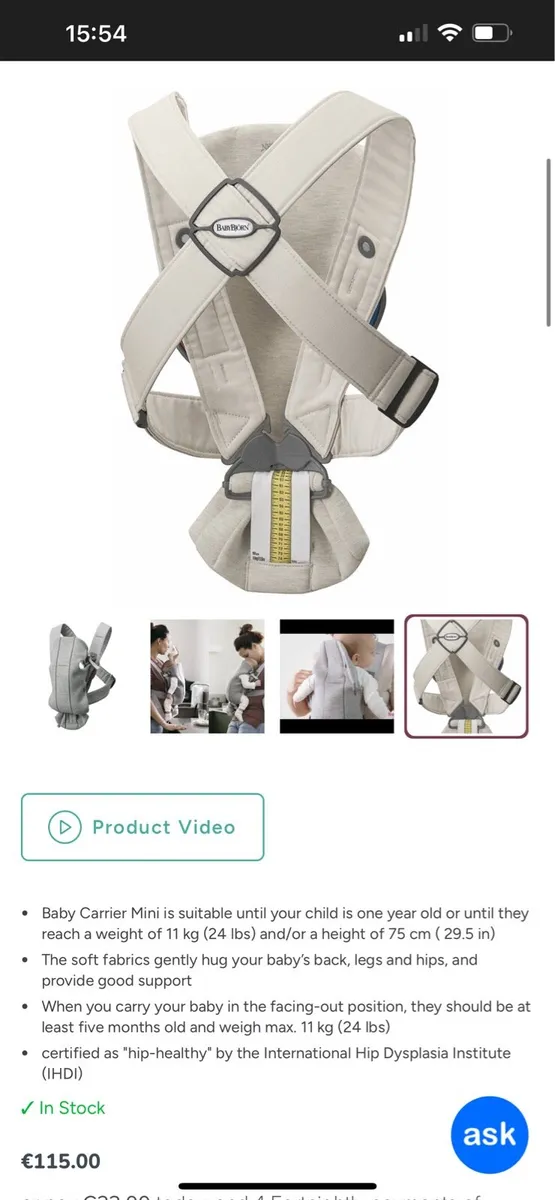 Babybjorn baby carrier - Image 3