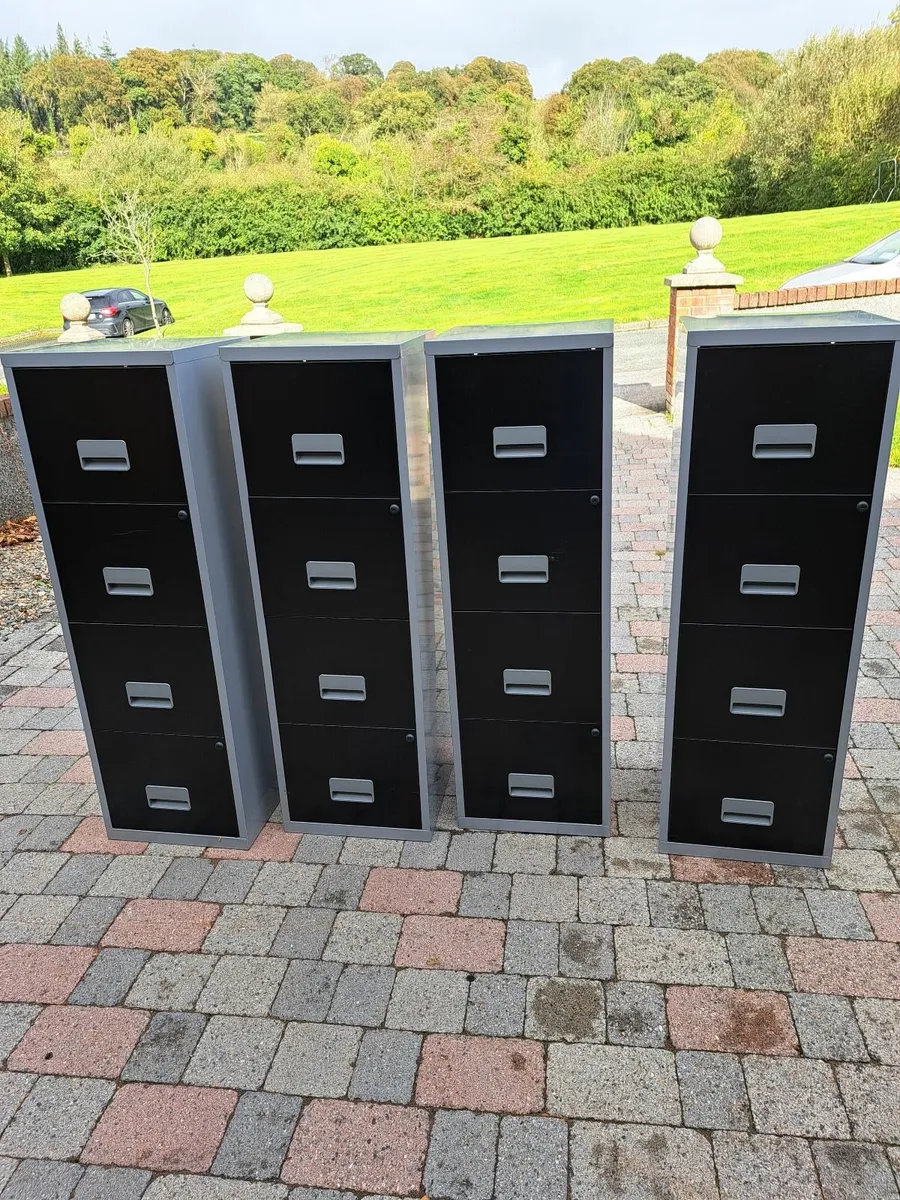 Small Filing Cabinets x 4 Brand New with Keys - Image 1
