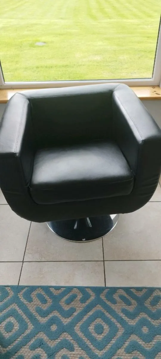 Swivel Black Chair for sale. - Image 1