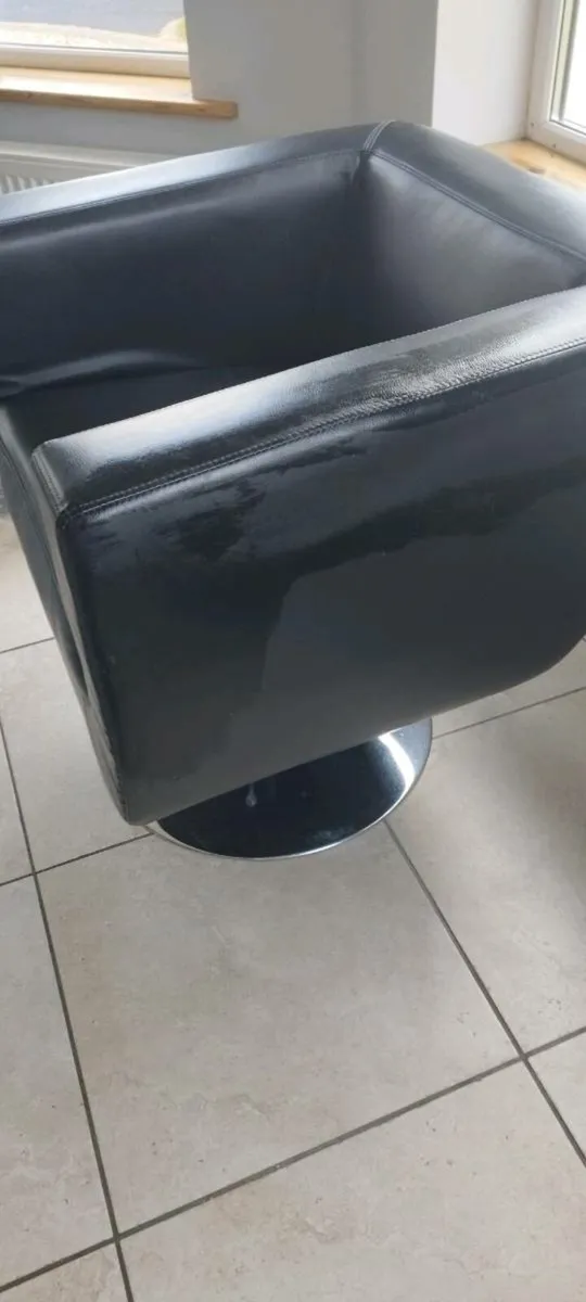 Swivel Black Chair for sale. - Image 2