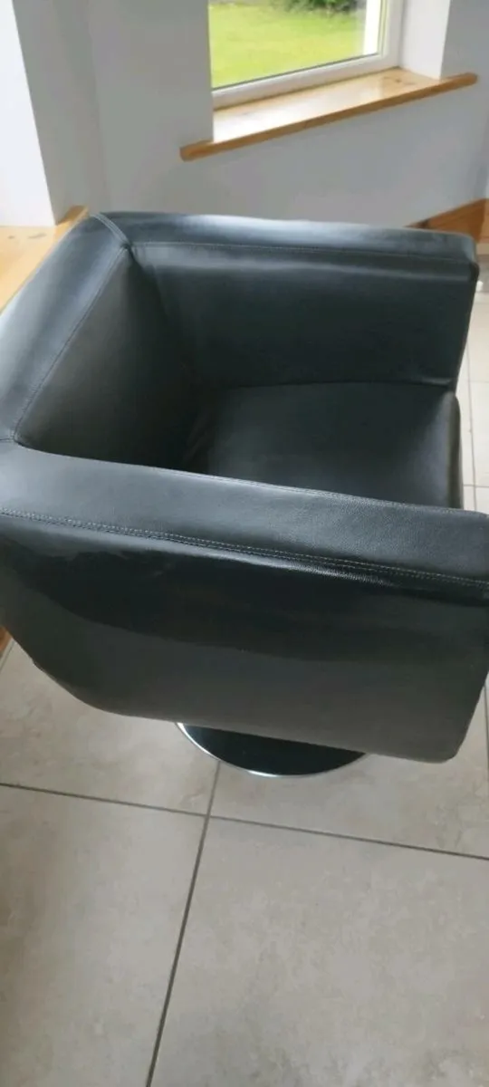 Swivel Black Chair for sale. - Image 3