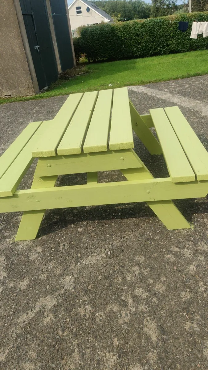 Garden bench - made in Donegal .