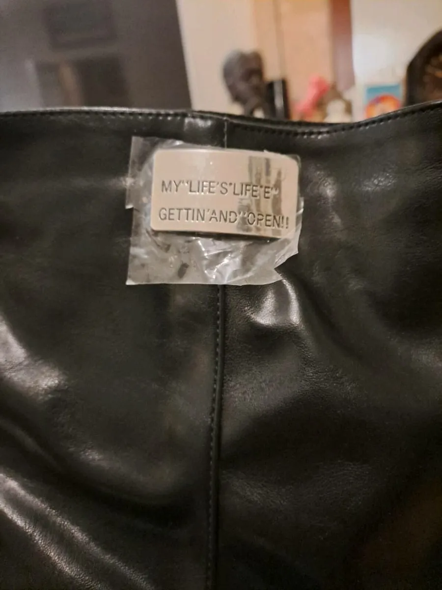 Black High heel boots size 10 or 43 - Image 2