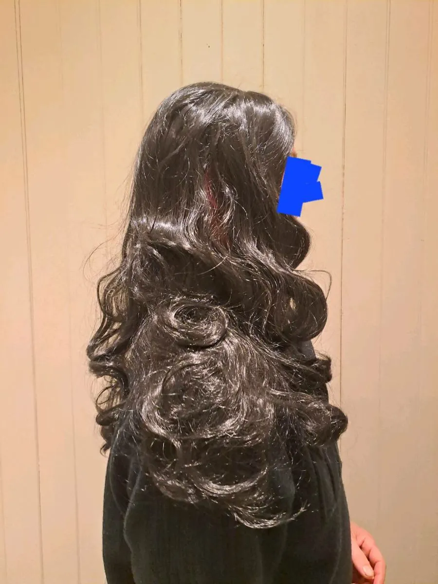 Black curly hair wig - Image 2
