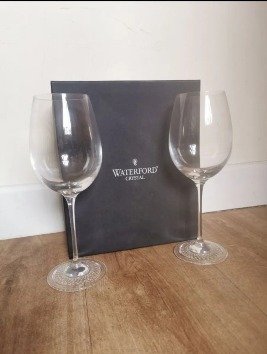 Waterford crystal wine glasses - Image 2