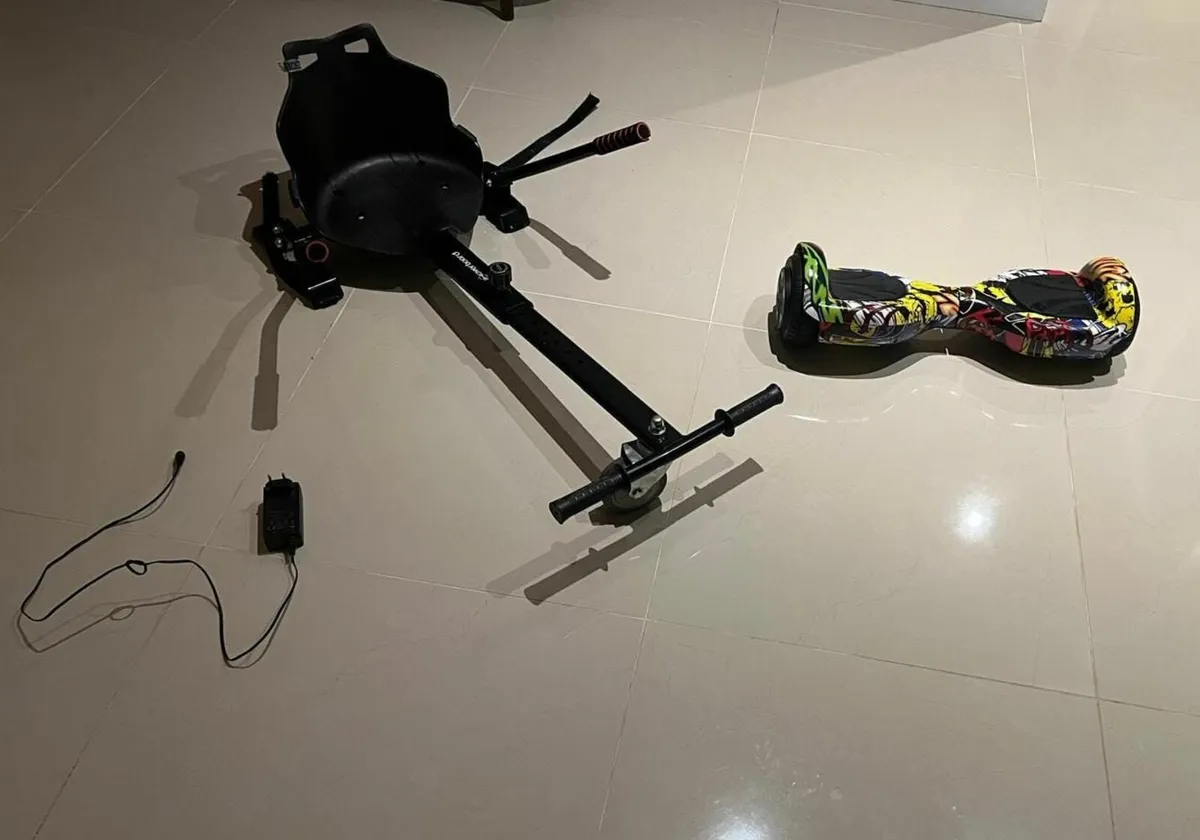 Hoverboard + cart - Image 1