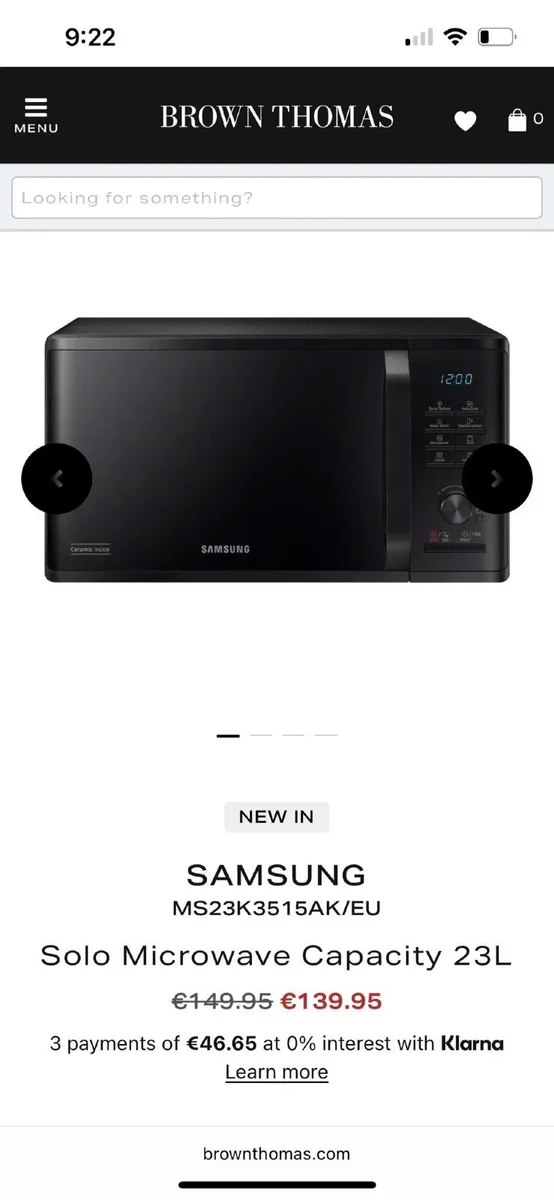 Samsung microwave - Image 1
