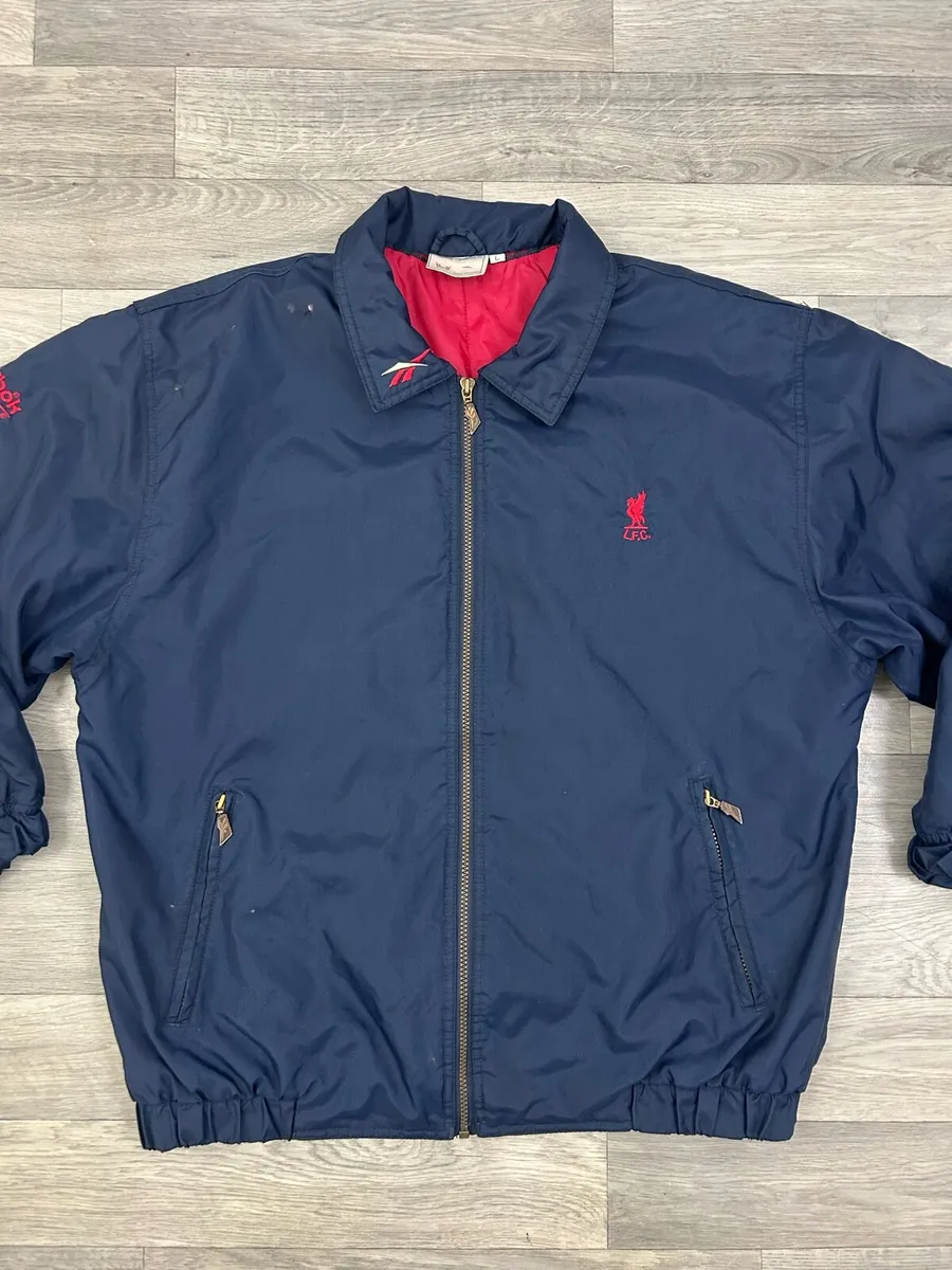 Vintage 90s Reebok Liverpool Bomber Jacket Men L - Image 2
